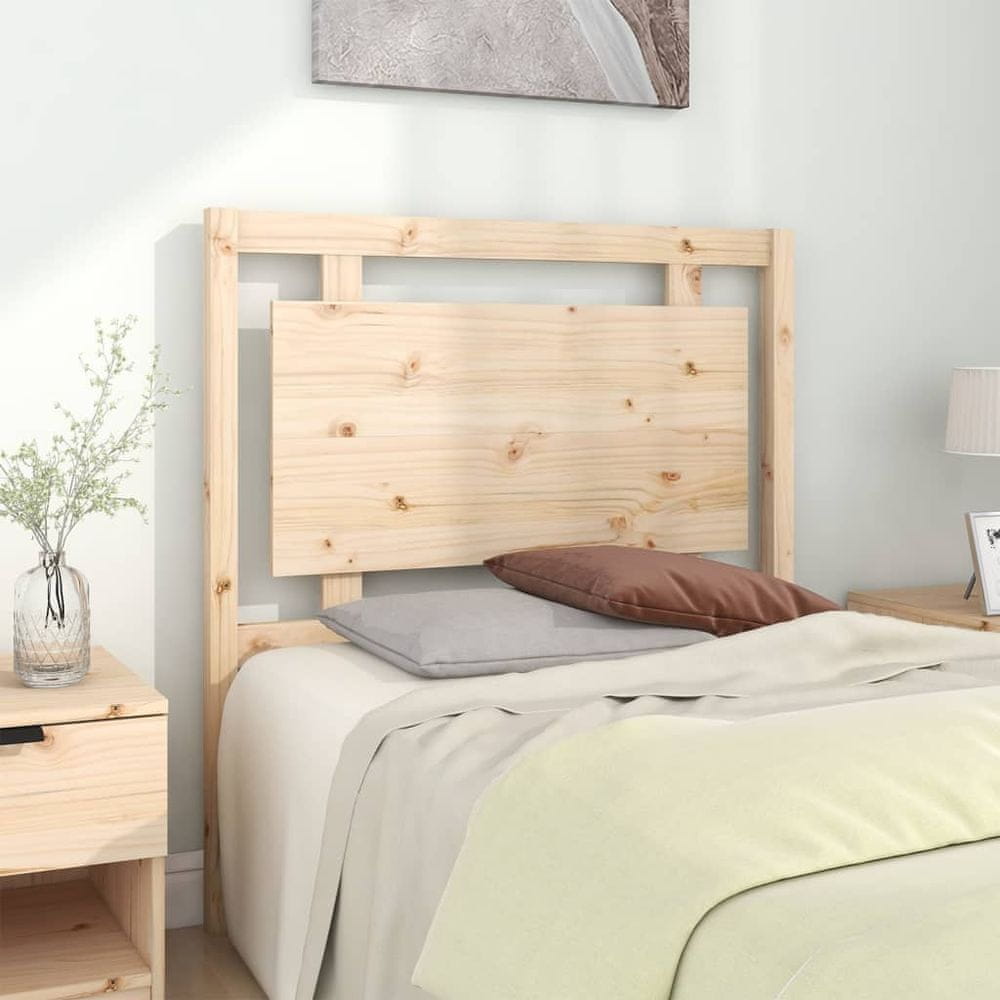 Vidaxl Čelo postele, 95,5x4x100 cm, masívne borovicové drevo